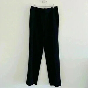 MaxMara Black Trousers High Waisted Straight Leg Sz 6